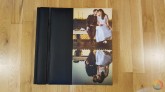 Conjunto Album Boda Polipiel Negra Album grande y 2 pequeÃ±os de 24x24